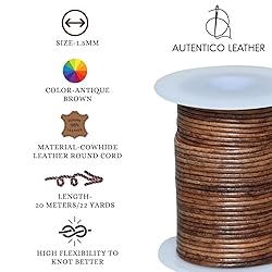 Genuine Round Leather Cord for Jewelry