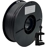 Reli3D Low Warp PP Filament, 1.75mm +/-0.03mm Polypropylene for 3D Printing, Ultra Tough and Lightweight Filament for FDM 3D Printer 2.2lb (1kg), Black