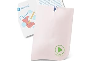 VoiceGift Tag – 1 Pack Audio Greeting Tag with Voice Recorder, Multi-message Recordable Gift Card with Playback, Record Your Own Message Card for Birthdays, Holidays & Keepsakes