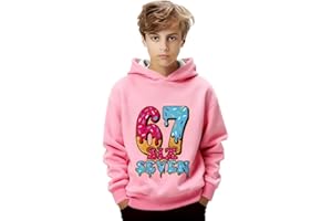 67 Hoodie Kids Funny Six Seven 6 7 Meme Graphic Hoodie Ice Cream Drip Sweatshirt Y2k Cute Preppy Clothes for Girls Boys