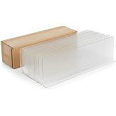 Clip Strip Corp. Shelf Dividers for Retail Stores - Lightweight, Clear Adhesive Mount 3" H x 11-9/16" L, 20 mil Crystal Clear PVC, Retail Shelf Separator, Item SD-3012, Pack of 50