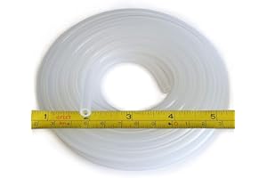COLD & COLDER Pure Silicone Tubing - 1/8" ID x 1/4" OD - High Temp Kink-free Hose Tube 500F (10 Feet)