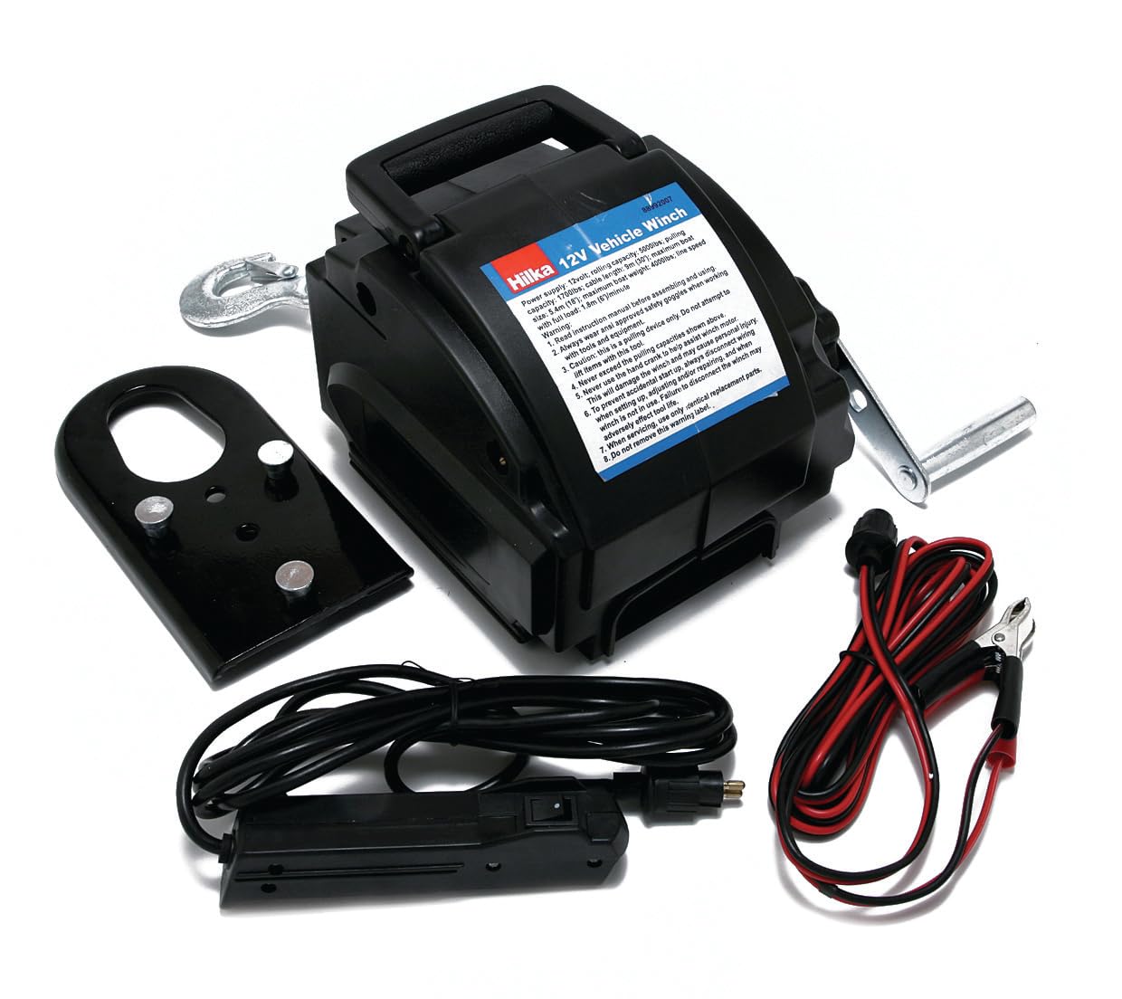 Hilka 88992007 12 V Vehicle Winch