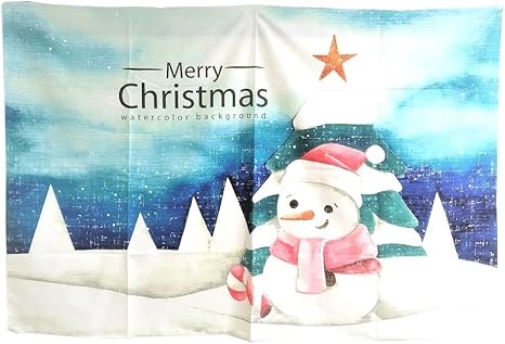 Amazon Co Jp Yuzo クリスマスタペストリー スノーマン 雪だるま かわいい おもちゃ