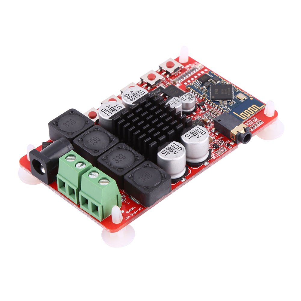 TDA7492 Stereo AMP Board 50w x2 Digital Dual Channel Amplifier Module with CSR8635 Bluetooth V4.0 Reveiver and Microphone
