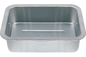 Healvian 5L Steel Oil Drain Pan Thickened Oil Catch Tray with Spout Waste Engine Collector Fluid Tool for Car