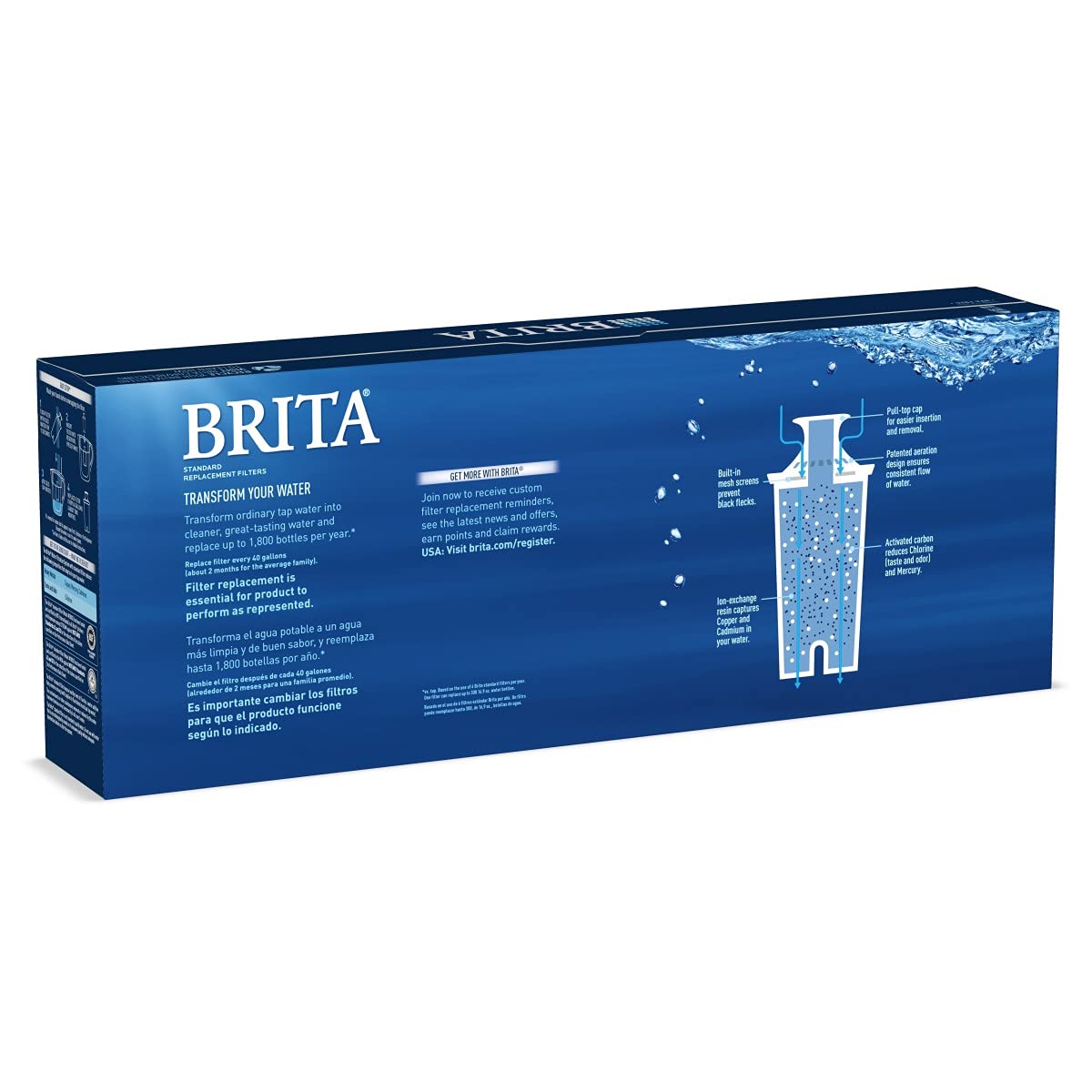 Britaピッチャー専用 交換用フィルター 6ct 35557 [並行輸入品]