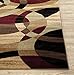 Rugshop Contemporary Abstract Circles Perfect for high Traffic Areas of Your Living Room,Bedroom,Home Office,Kitchen Area Rug 3'3
