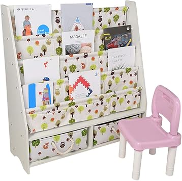 Amazon Com Wooden Sling Bookcase Nursery Bookshelf Floating Book