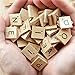 QPEY 500PCS Scrabble Letters for Crafts,Wood Scrabble Tiles - DIY Wood Gift Decoration - A-Z Capital Letters for Crafts, Pendants, Spelling