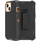 for iPhone 12 Mini Case with Belt Clip Holster, 2X Screen Protector, Heavy Duty Military Grade Full Body Shockproof Drop Proof Rugged Protective Cover for Apple iPhone 12 Mini