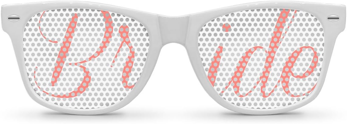 BRIDE salmon Retro Party Sunglasses