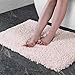 NORCHO Pink Water Absorbent Bath Rug Non-Slip Rubber Shaggy Bathroom Floor Mat Fluffy Microfiber Bathtub Pad 32