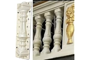 EAIVENY Prefabricated ABS Balcony Mold,Concrete Balustrade Mold Concrete Formwork for Outdoor Construction, DIY Home Improvement, Easy Installation and Reusable Design (Style 12)