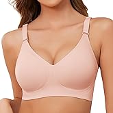 VXVGER Wireless Bras for Women - Soft No Underwire Comfortable Seamless Bra - Full Coverage Bralettes - Everyday Bra