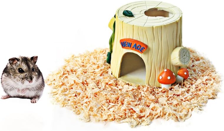 Hamster House, Rat Cave Reptile Hideout, Resin Hamster Bedding, Hamster Cage Accessories for Small Animal Chinchilla Hamster Rat Reptile Lizard Gecko Spider