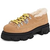 Ganni Women's Cleated Derbies Suede Loafers