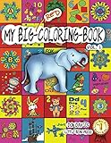 My Big Red Coloring Book Vol. 1: Over 100 Big Pages of Family Activity! Coloring, ABCs, 123s, Characters, Puzzles, Mazes, Shapes, Letters + Numbers ... Age 3+ (My Big Coloring Books for Kids) by Little Bear Press, Don Davies