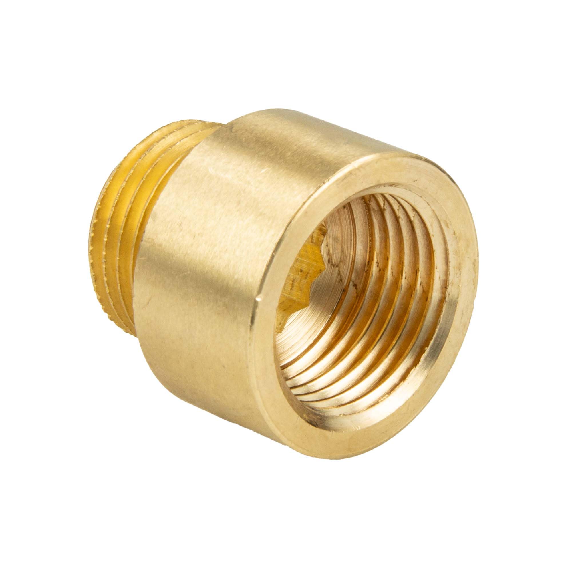tecuro Tap Extension 1/2 Inch x 10 mm – According to Drinking Water Regulation 50930-6, DIN 3523, Brass CW 617 N Blank