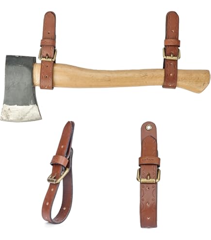 Amazon.com : 1844 Helko Werk Germany Leather Axe Hangers - Wall
