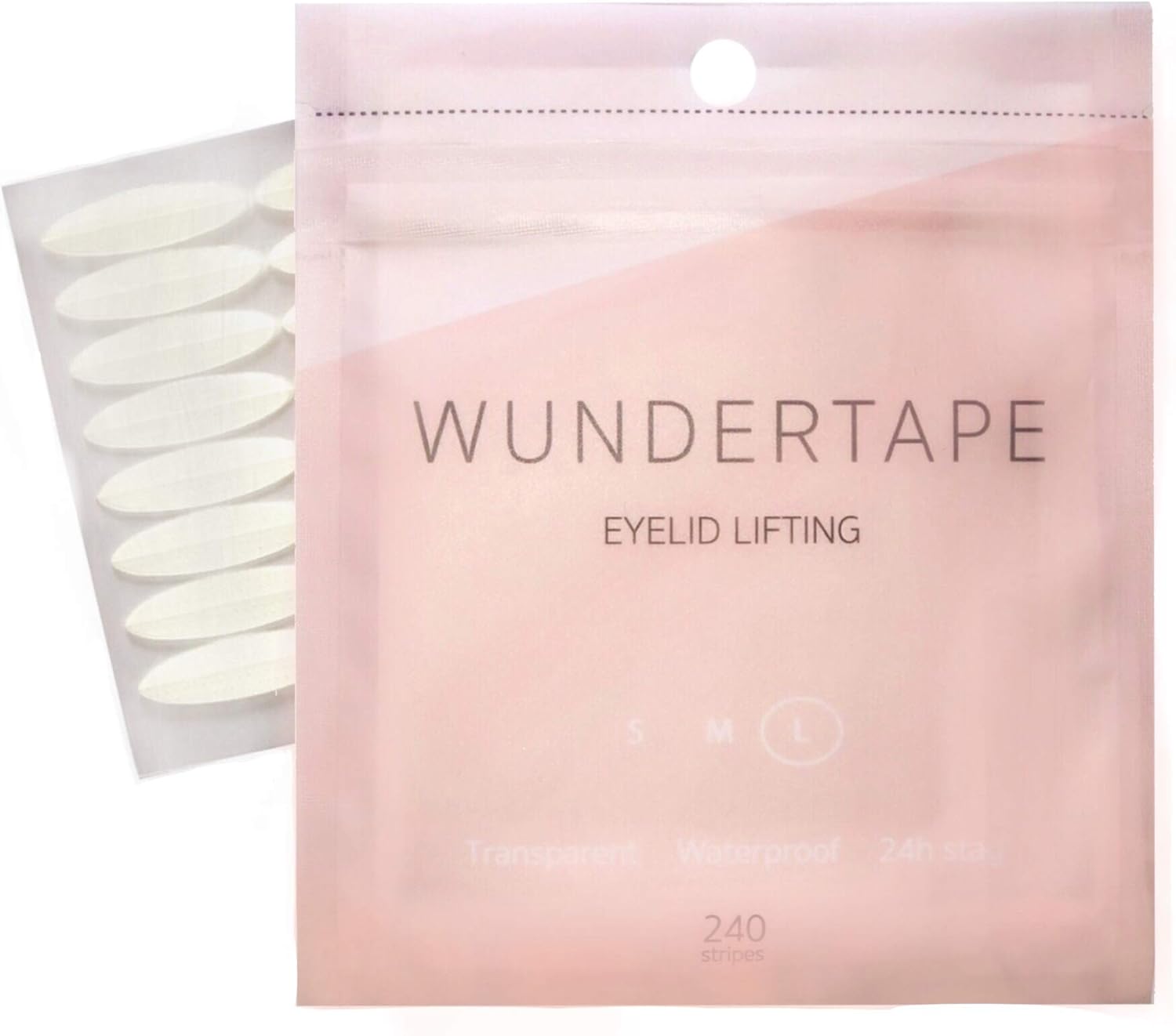 Double Eyelid Tape 240 x L WUNDERTAPE instant eyelid lift strips