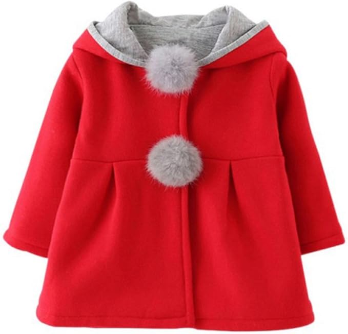 Manteau Bebe Fille Long Hiver Chaud Polaire Oreilles De Lapin Imprime Floral Manches Longues Veste Hoodies La Mode Cartoon Chic Mignon Elegant Pas Cher Coupe Vent3 24 Mois Vetements Manteaux Et Blousons Thac Or Th