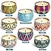 YCYH Scented Candles Gift Sets, Natural Soy Wax 2.5 Oz Unit Portable Travel Tin Perfect for Women Aromatherapy Anniversary - 8 Pack