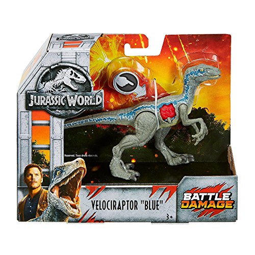 Jwfk Jurassic World Fallen Kingdom Velociraptor Blue Dinosaur Posable Figure 6 Battle Damaged Pricepulse