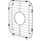Orgneas Sink Protectors for Single Bowl Kitchen Sink Centered Drain | 304 Premium Stainless Steel Sink Bottom Grid Insert Sink Grate Drying Rack 12.5"x16", 1 Pcs