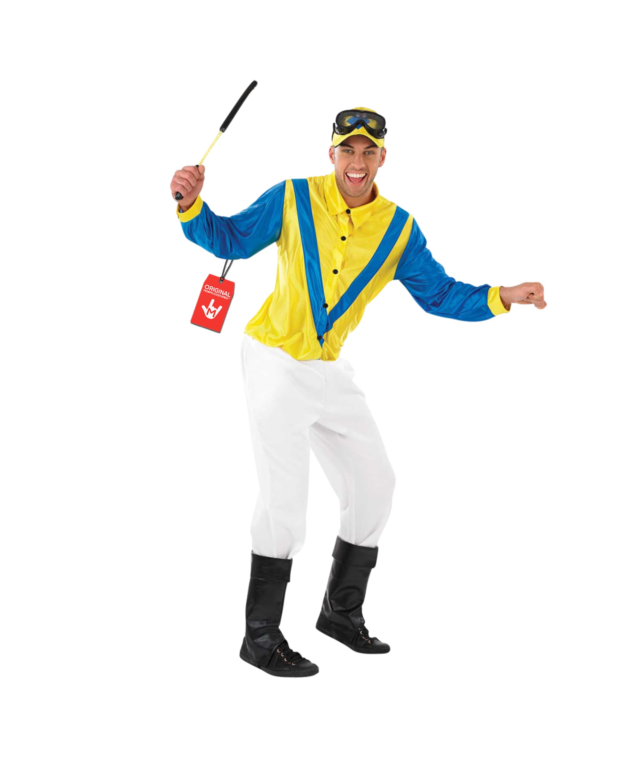 Fun Shack Horse Jockey Costume for Men | Adult Jockey Fancy Dress Outfit | Perfect for Parties and Events, Medium