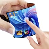 wisecoco 5.1 inch Touch Screen Flexible Display Curved Bendable FHD 1920 x 1080 AMOLED Display with HDMI Driver Board OLED Monitor Without Enclosure Kit for DIY Prototype Demo