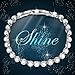 QIANSE Tennis Bracelet Clear Swarovski Crystals Fashion Jewelry for Women Girls Birthday Gifts for Girls Women Girlfriend Wife Daughter Mom Sister Anniversary Gifts for Her