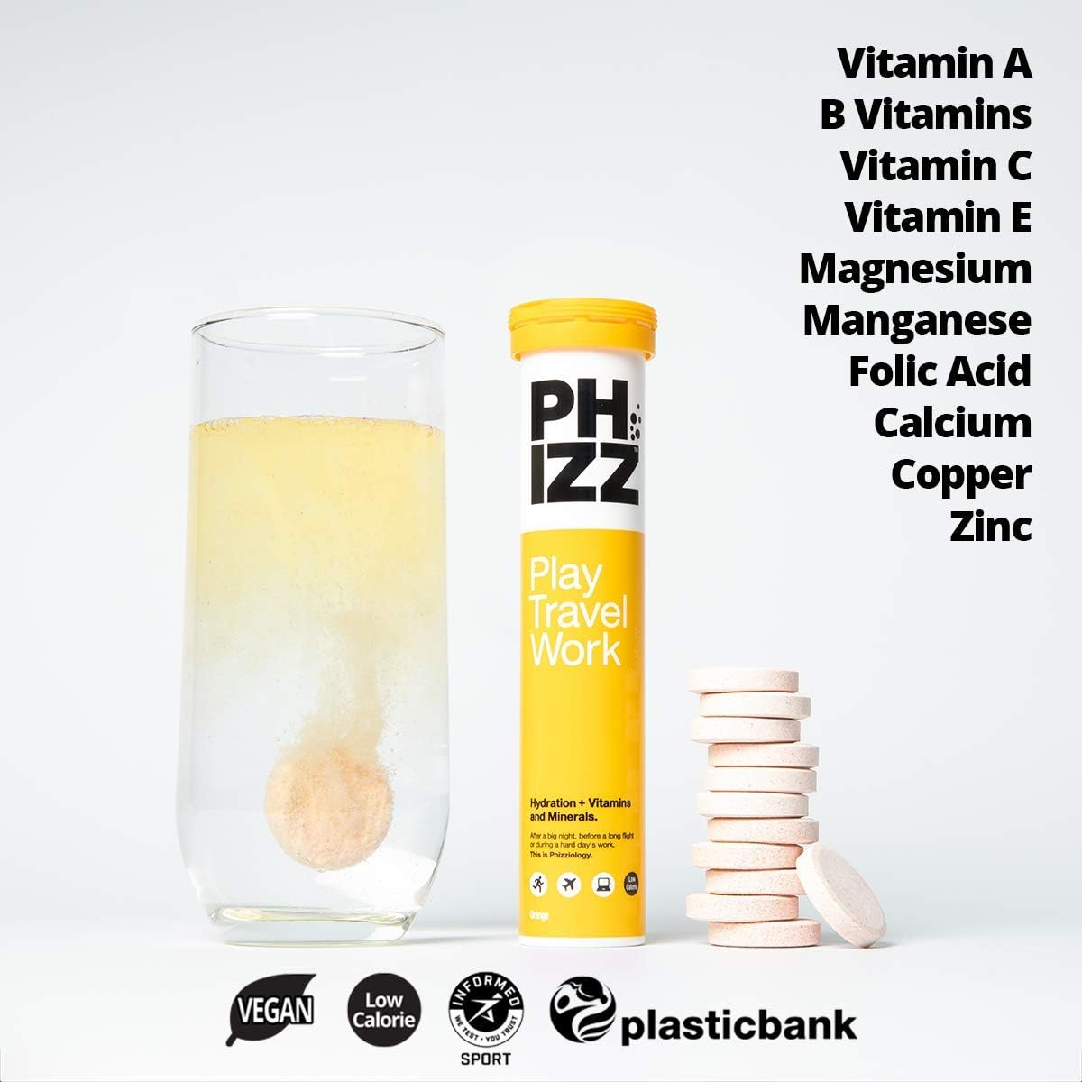 Phizz Electrolytes, Multivitamin & Hydration Tablets, 240 Effervescent Rehydration Electrolyte Tablets - Image 5