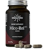 HIFAS DA TERRA Mico-Rei - Organic Reishi Mushroom Extract Powder Capsules, Nootropic Supplements for Women & Men, Red Reishi Adaptogen Pills for Energy & Immune Support for Women & Men - 70 Capsules