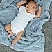 SARANONI Receiving Blankets for Babies Super Soft Boutique Quality Lush Luxury Baby Blanket (Storm Cloud, Receiving Blanket 40