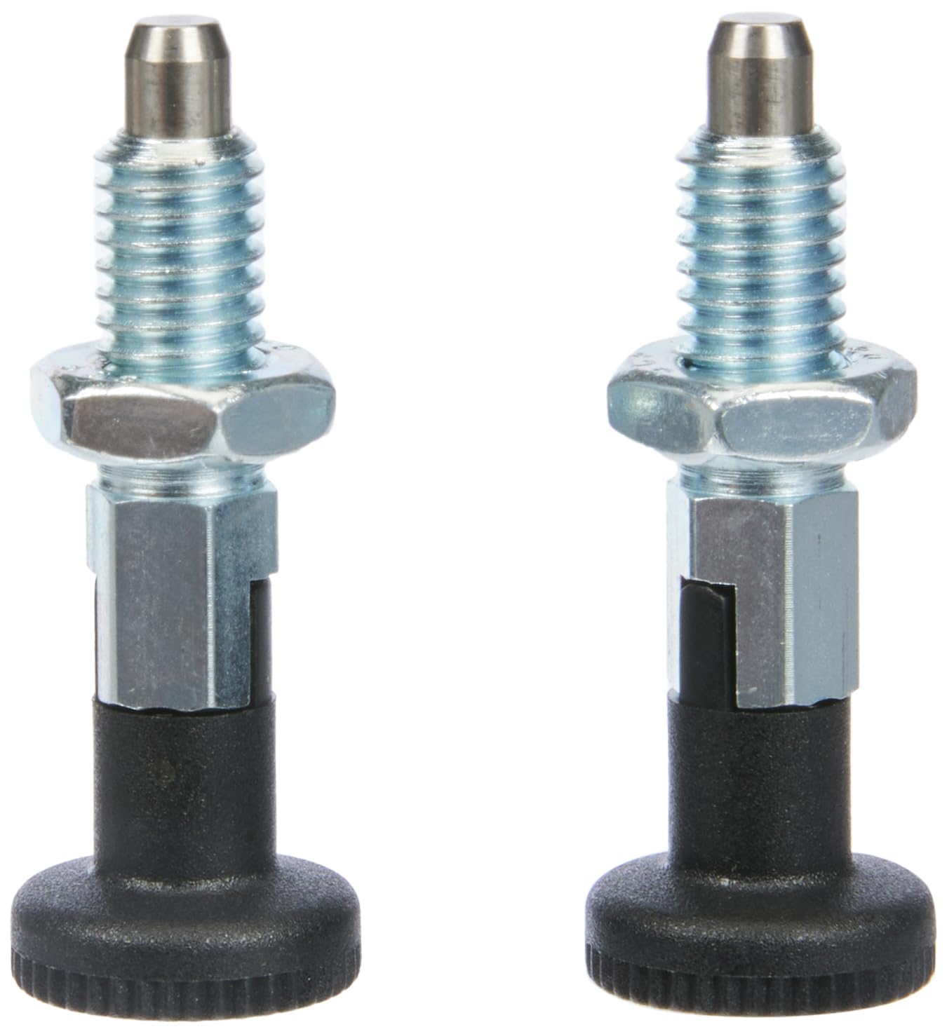Ganter Normelemente GN 717-5-M8-CK-ST - Locking Bolts, Silver, Pack of 2