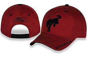 CHECKERED FLAG SPORTS Ford Bronco Racing Crimson Adjustable Fit Baseball Cap