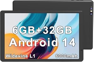 Tibuta Android Tablets,10 inch Tablet with Protective Case, Quad Core Processor, 6GB RAM 32GB ROM, 5.0MP Front+8.0MP Rear Cam