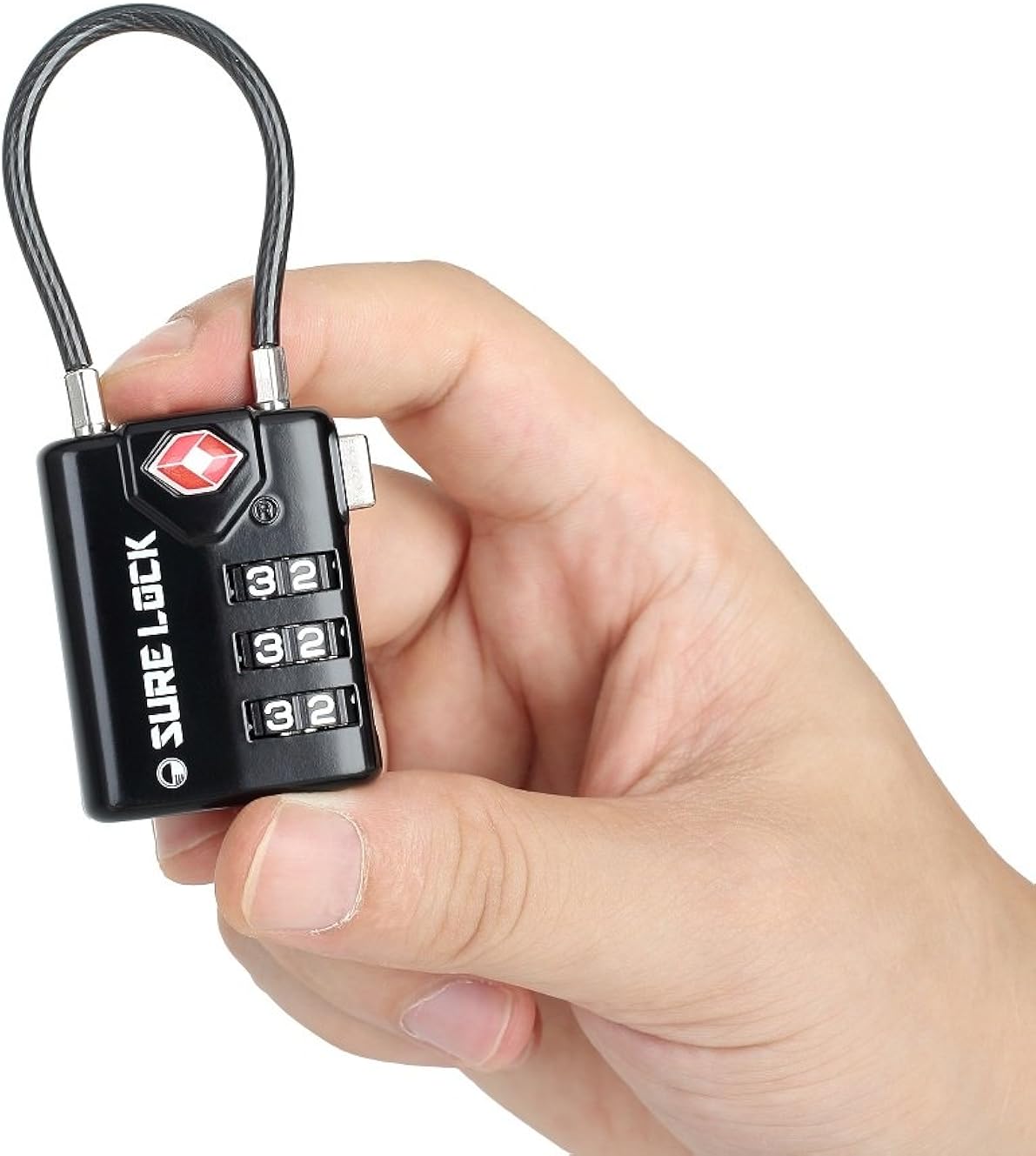 SURE LOCK TSA Compatible Travel Luggage Locks, Inspection Indicator, Easy Read Dials - 2 pack: Clothing
