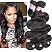 Darlena 8A Brazilian Hair 3 Bundles Body Wave 20 22 24 Inch Virgin Human Hair Bundles Brazilian Hair Weave Total 300 Grams Natural Color