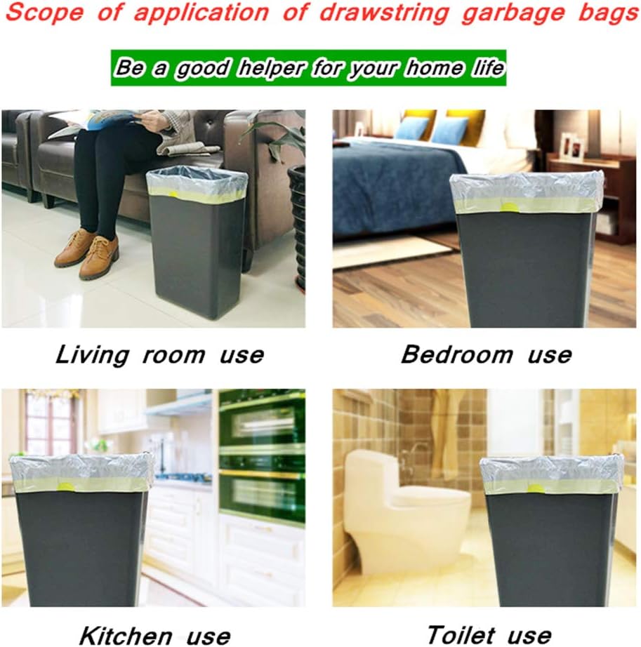 Madeb Bin Bag is Easy to Use, Clean, Can Be Used in Kitchen Garbage Bags and Indoor Garbage Bags, 12-15 Liters, Silver, 75 Bags - Image 5