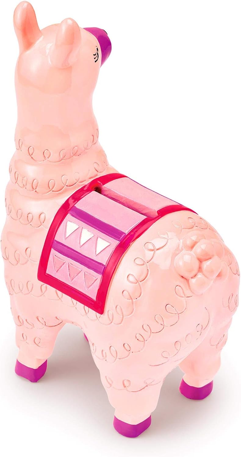 Mousehouse Gifts - Pink Llama Money Box, Llama with Blanket Money Bank for Boys & Girls, 7 x 12 x 19centimeters - Image 4
