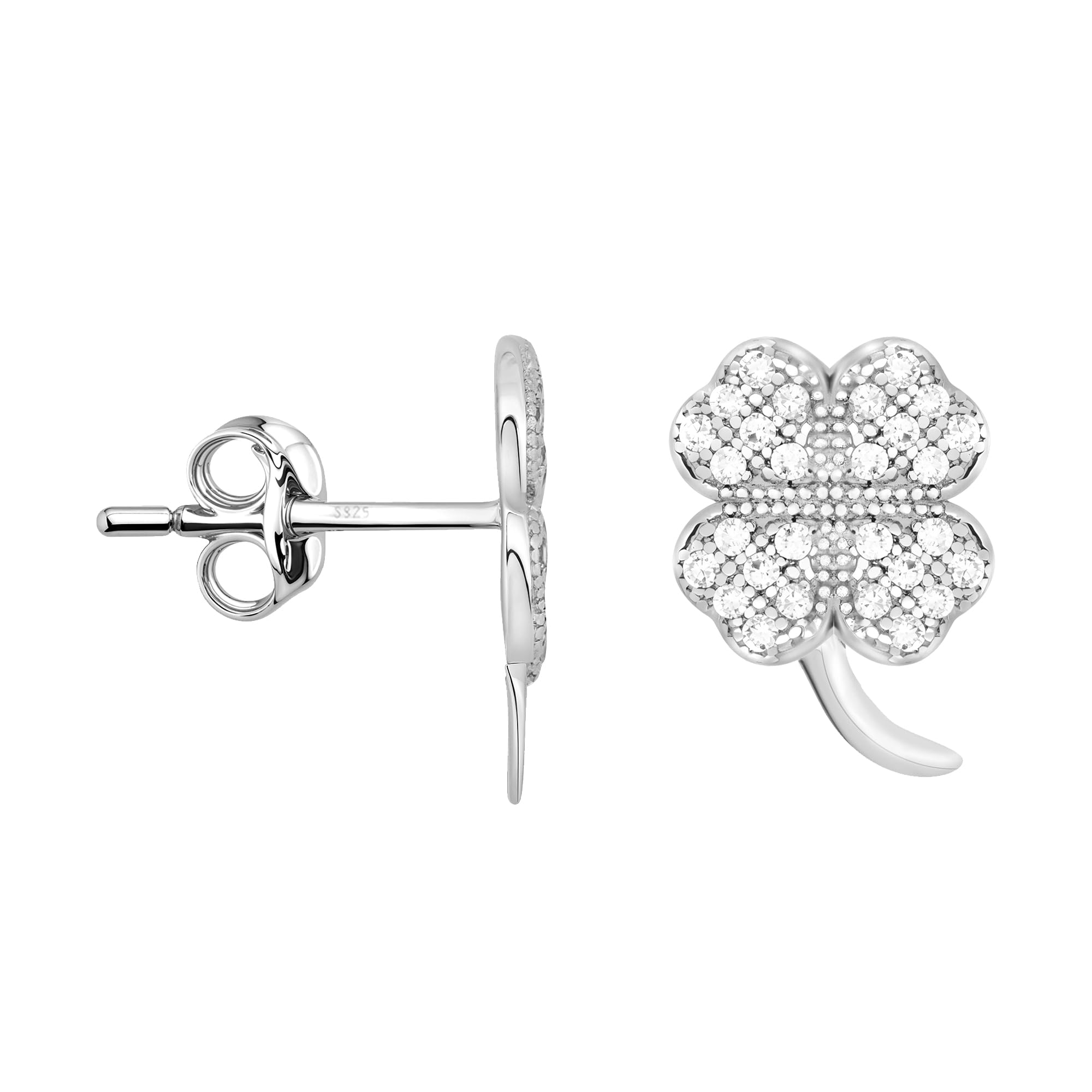 SOFIA MILANI - Women's Earrings 925 Silver - Clover Stud Earrings - 20075