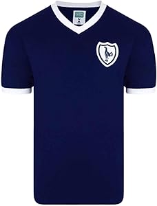 Tottenham Hotspur Spurs 1960's Retro Soccer Shirt by Scoredraw (100% Cotton)