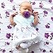 Margaux & May Muslin Cotton Crib Sheets, Purple Floral for Girls, Fitted, Breathable, Toddler Bedding, 52 x 28 Standard Size Crib Sheets Girl, Crib Sheet for Cozy Sleep