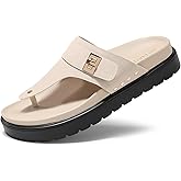 Coutgo Womens Platform Thong Sandals Open Toe Flip Flops Slip On Slides Summer Beach Shoes