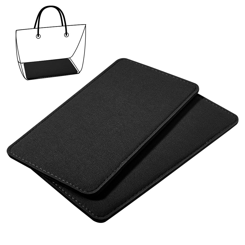 PH PandaHall Felt Base Shaper,28x15.5cm Black Bag Shaper Purse Shaper Bag Bottom Purse Insert Rectangle Bags Liner Board Handbag Stabilizer Support for Winter Tote Knitting Bags Backpack, 7mm Thick โ image 1