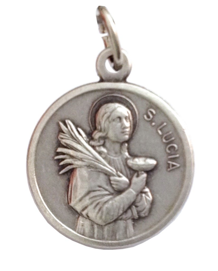 I G J Saint Lucy Medal - The Patron Saint of Eyesight