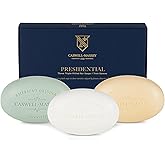 Caswell-Massey Men’s Bar Soap, Moisturizing Body Wash for Bath or Shower, Men’s Soap Bar for All Skin Types, Essential Oils & Plant-Based, Number Six, Almond, & Jockey Club, 3 (5.8 oz bar) Gift Set