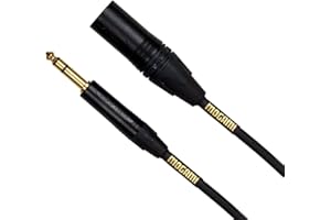 Mogami GOLD TRS-XLRM-06 Balanced Audio Adapter Cable, 1/4" TRS Male Plug to XLR-Male, Gold Contacts, Straight Connectors, 6 Foot